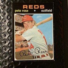 1971 Topps Baseball Pete Rose Reds #100 VG