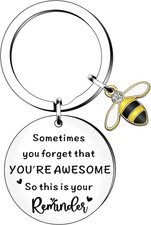 Inspirational Keychain Gift Thank You Gift Keyring for Women Men Best Friend BFF