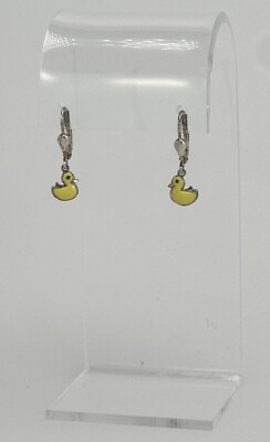 Ohrringe Silber 925 Sterling Ente Entchen Kind Designer Kinderohrringe F6B47