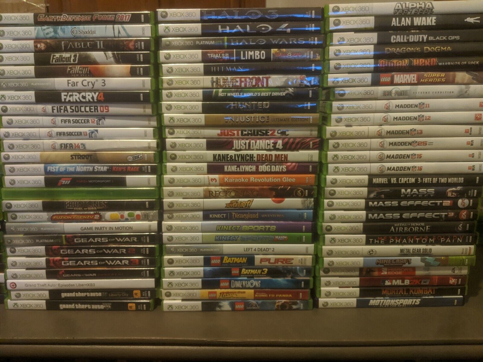 Xbox 360 Games Lot Bundle 4 Games Resident Evil Wolfenstein Red Dead  Redemption