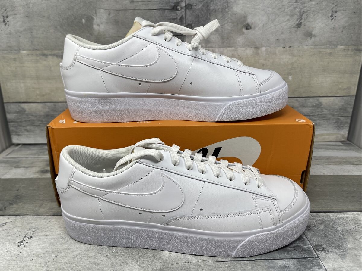 NIKE BLAZER LOW PLATFORM WHITE DJ0292-100 SHOES WOMEN'S SIZE NIKE BLAZER LOW PLATFORM WHITE DJ0292-100 SHOES WOMEN'S SIZE