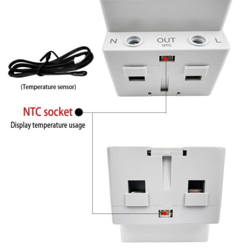 Contatore corrente smart 63A WIFI Smart Life AC170-270V KWH AH Display LCD - Imagen 8 de 12