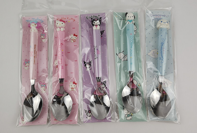 Japan Sanrio Kitty Melody Kuromi Head Mascot Stainless Steel