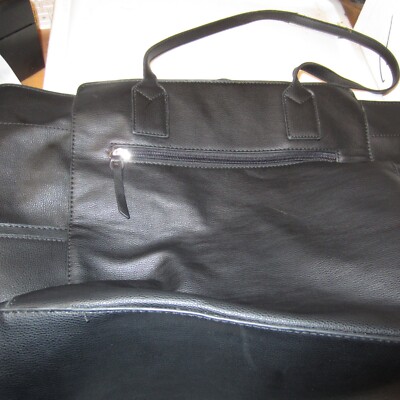 Seven Days Lifestyle Dreams Vegan Leather Black Handbag Tote