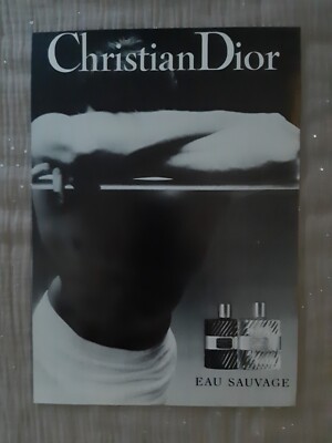 Werbepapier Parfum. Parfum Ad C. Dior Eau Sauvage von 1993