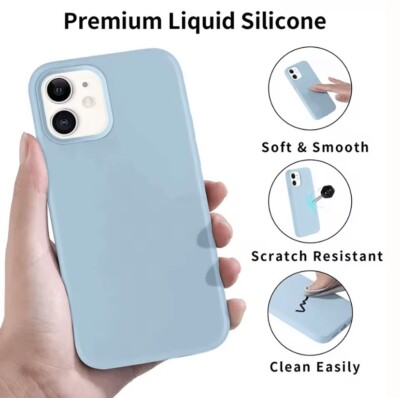 Silicone Phone Case Schutzhülle Pink, Light Blue, Black Shockproof Soft-Touch