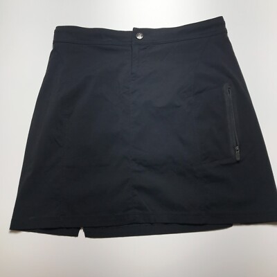 Columbia Active Skort Womens Size 4/36 Omni Shield Black Athletic Zip Pocket