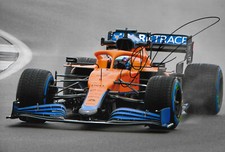 Daniel Ricciardo "McLaren 2021" autograph signed 20x30 cm picture