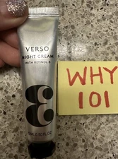 VERSO Night Cream w/ RETINOL 8 TRAVEL SZ .5oz/15mL SEALED