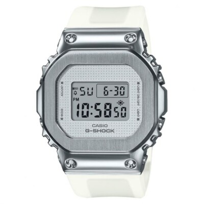 G-Shock Square Digital Watch Semi-Transparent White Resin GMS-5600SK-7 No Box