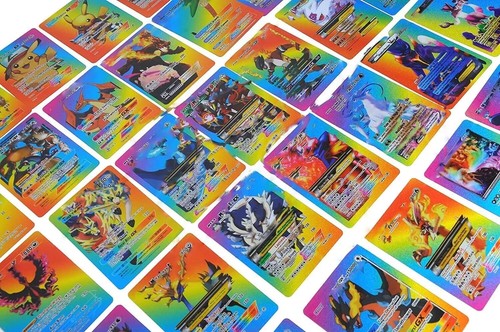 Pokemon 55 PIEZAS Arco Iris Lámina Cartas Surtidas TCG Deck Box Vmax GX Cartas Raras - Imagen 4 de 5