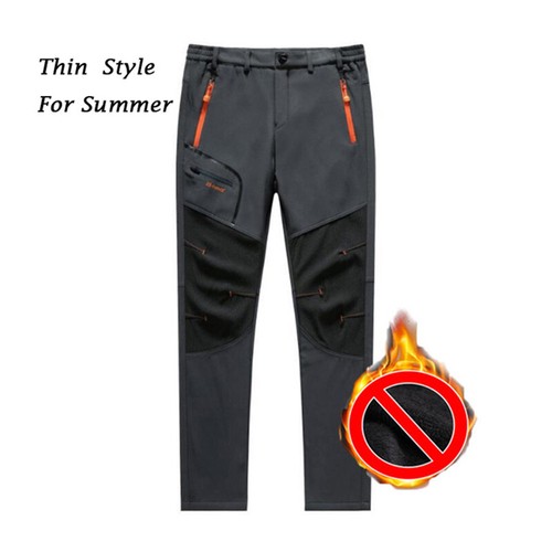 Men Hiking Outdoor Trousers Fleece Lined Cargo Work Pants Winter Ski Snow Warm - Picture 19 of 20