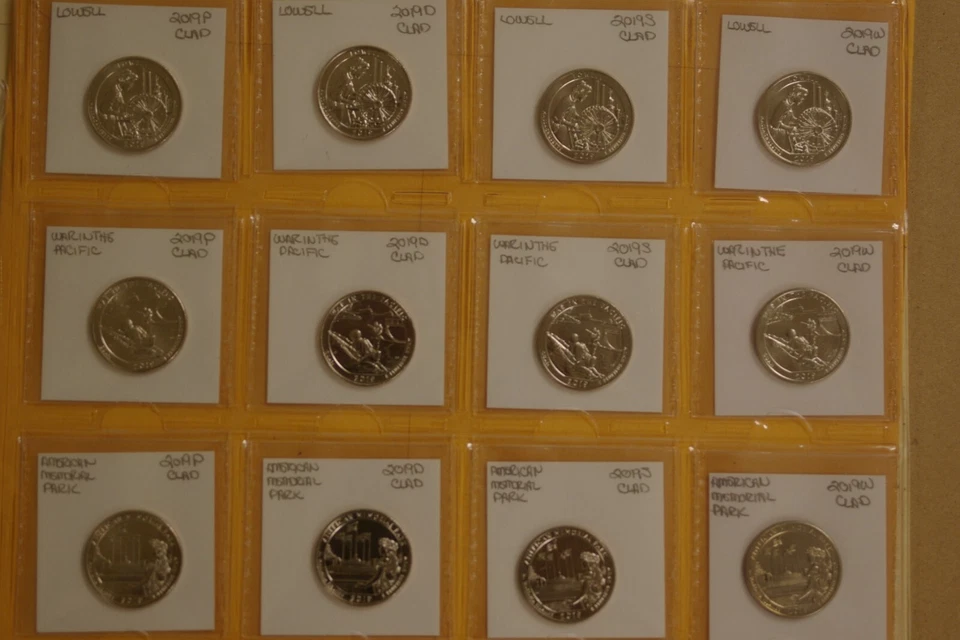 2019 W/P/D/S Quarter Set - 5 W Clad Quarters/5 S Clad Quarters/20 Quarters Total - Image 2 of 4
