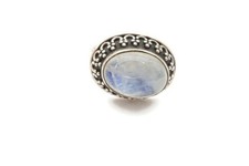 Vintage Sterling Silver 925 Moonstone Ring Size 8.75