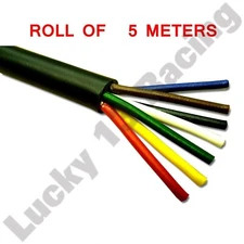 Factory Image Racing 7 core cable 5A 12N 5 metre multi automotive PVC insulated