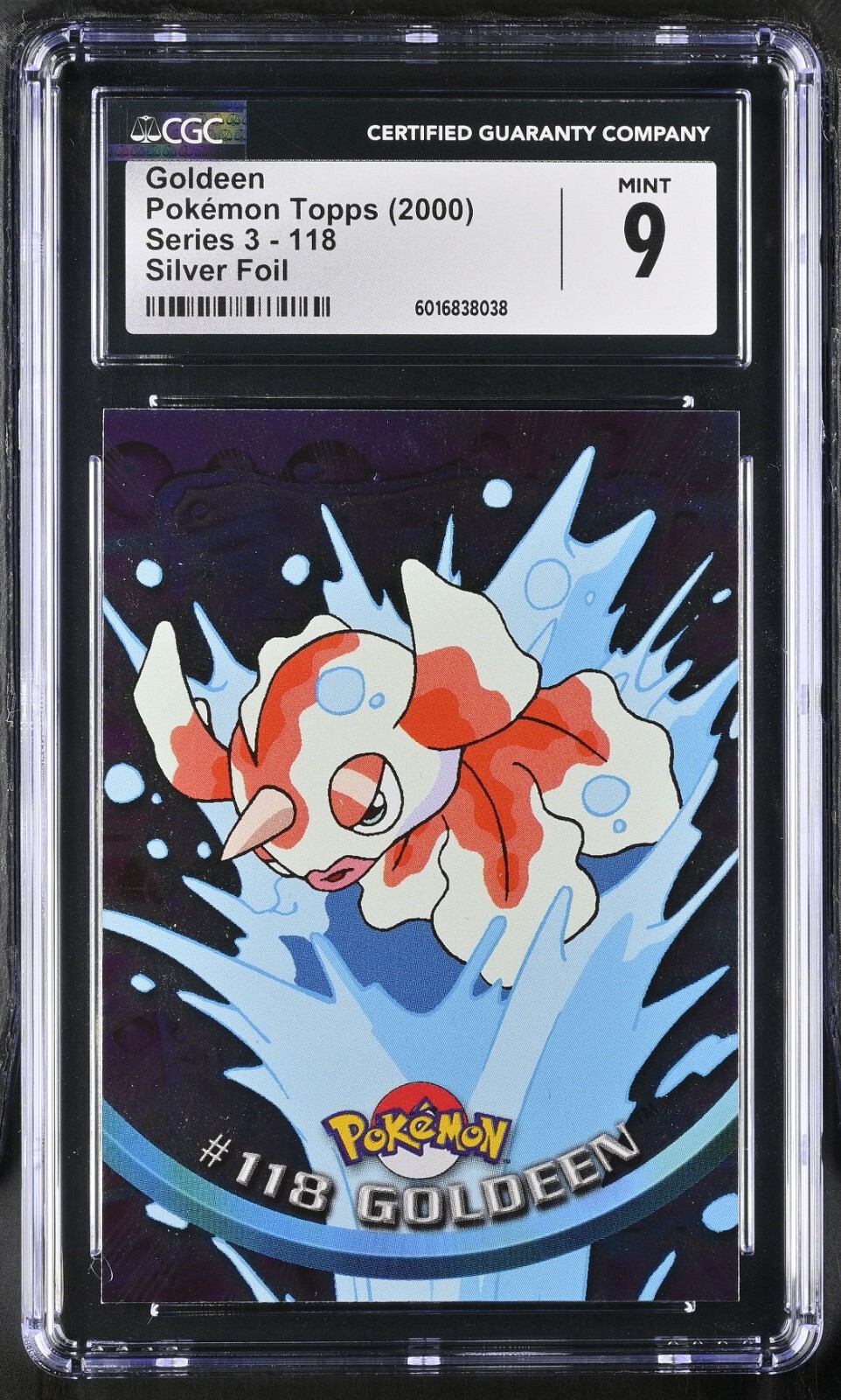 CGC 9 Goldeen #118 Silver Foil Topps Series 3 2000 Pokemon Card