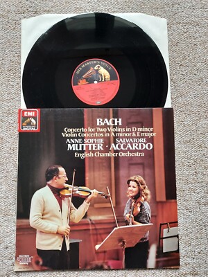 Bach - Concerto For Two Violins - Mutter/Accardo - UK HMV Digital ASD LP 1983