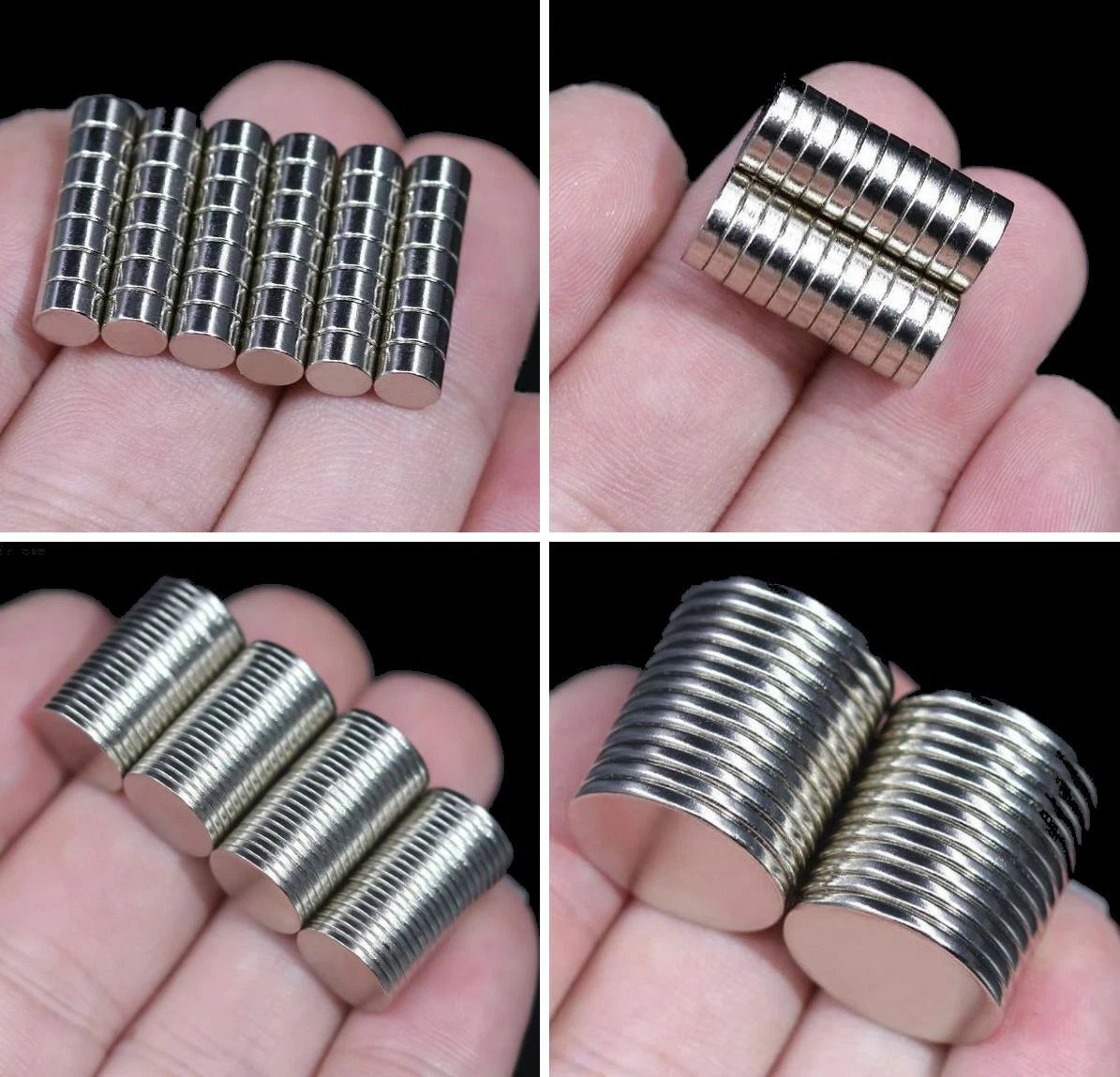 MIN CI 100 Pcs Super Strong Neodymium Disc Small Magnets, 6mm x 3mm Tiny  Magnets for