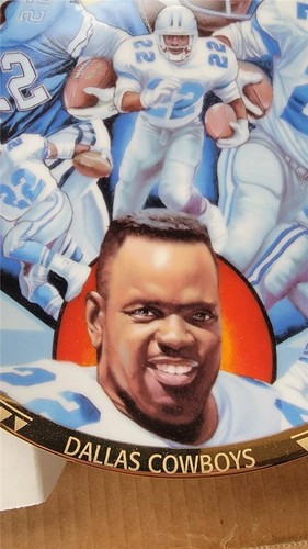 Emmitt Smith Sports Impressions Commemorative Plate #990 Dallas Cowboys Rookie - Picture 5 of 10