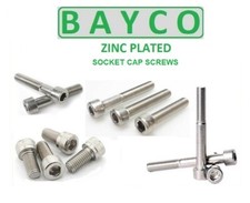 6MM SOCKET CAP ZINC PLATED ALLEN HEAD SCREW BOLT LENGTHS FROM 8MM TO 100MM.