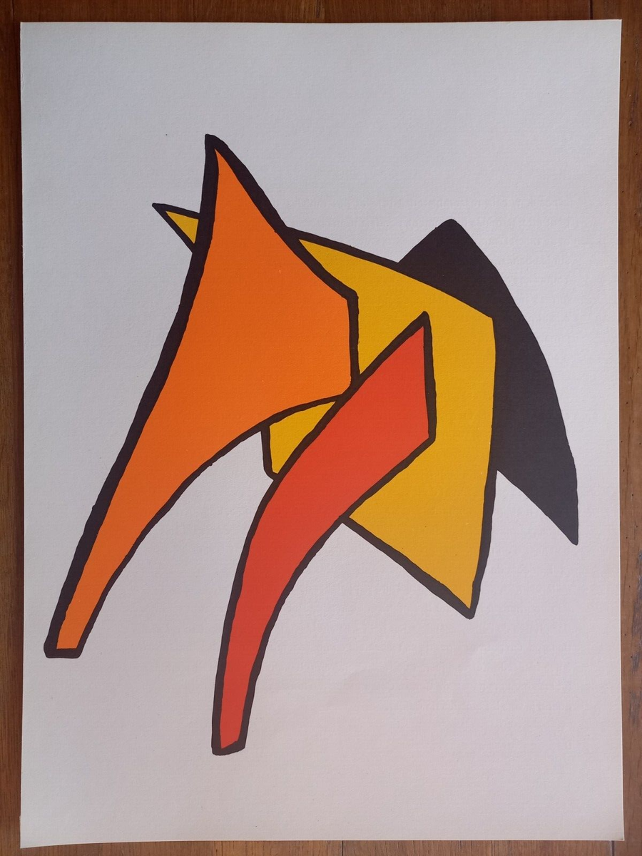 Alexander Calder, original lithograph, Derriere le Miroir, Maeght