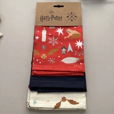 Harry Potter New York NYC Joyeux Noel Tea Towel Set NEW