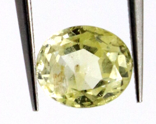 Héliodore Naturelle Certifiée IGL & I - Pierre Précieuse Ovale Facettée 14.22 Carats