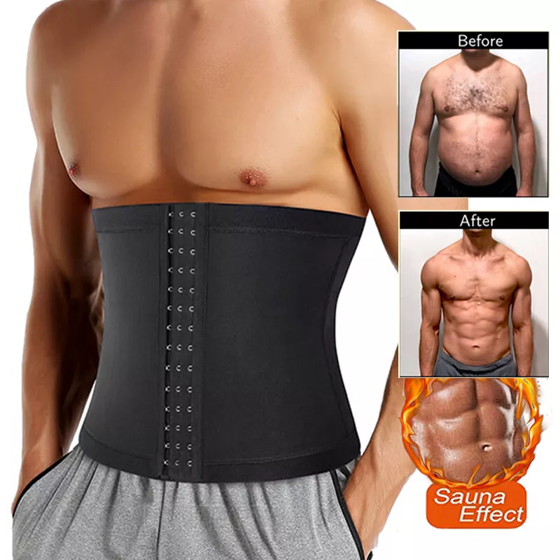 Mens Full Body Shaper Compression Slimming Suit Shapewear Waist Trainer  Bodysuit