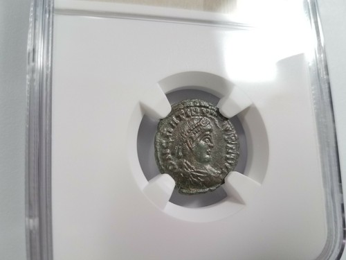 Gratian Western Roman Empire 367-383 NGC AU Nummus AE3 Late Empire The Dominate - Picture 7 of 12