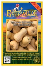 1 Oz Waltham Butternut Winter Squash Seeds - Everwilde Farms Mylar Seed Packet