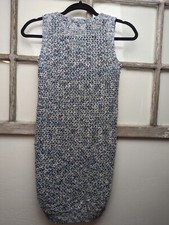 Women's Blue Knit Sweater Dress Long Shirt By Willow And Women's XS