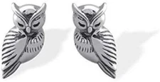 925 Sterling Silver Owl Stud Earrings Fashion Jewelry ,Owl Gifts For Women Girls