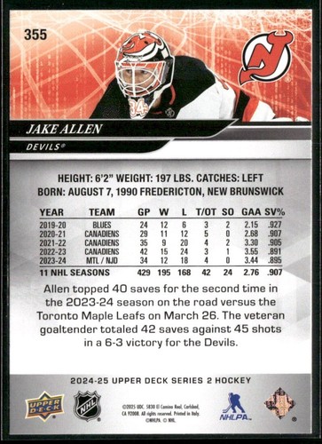 2024-25 UPPER DECK SERIES 2 HOCKEY DELUXE / 250 & UD EXCLUSIVES / 100 - AUS LISTE AUSWÄHLEN - Bild 32 von 74