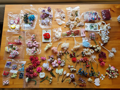 Restposten Miniatur Kunstblumen - Mini Blumendeko / Basteln