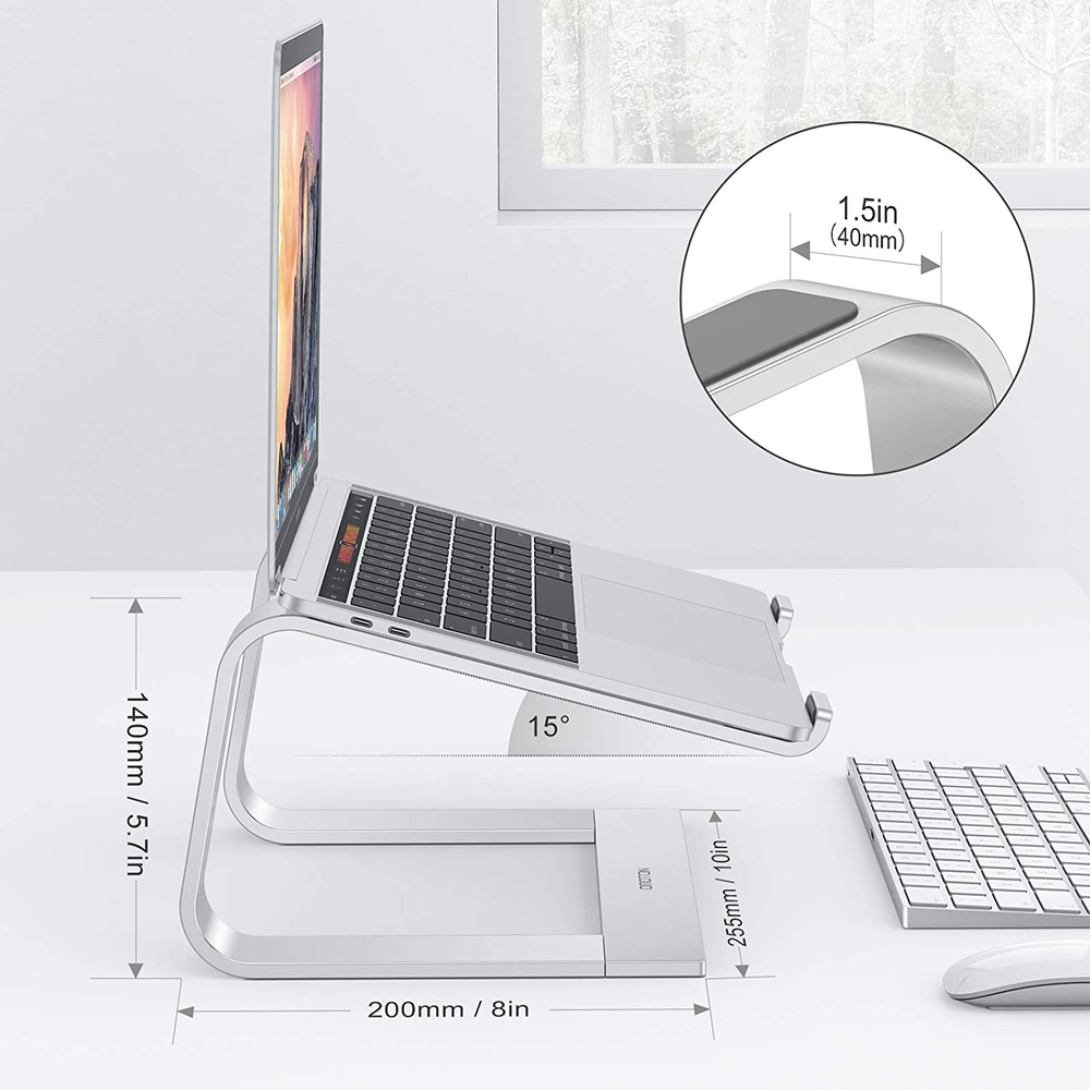 Aluminum Detachable Laptop Stand for Desk with Cooler