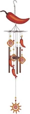 Sunset Vista Designs 93759 Wind Chime (Chile Pepper, 34-inch Height)