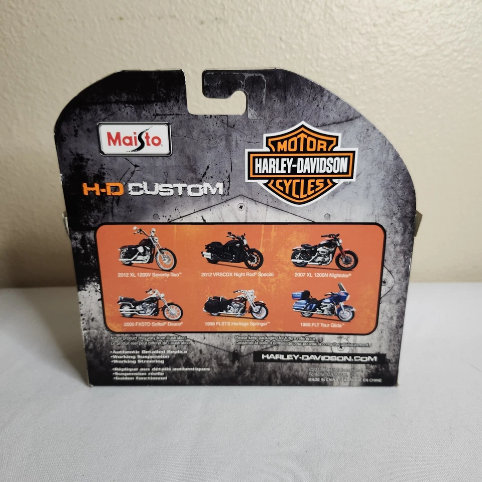Maisto Harley Davidson 1952 modelo K motocicleta fundida a presión nueva en caja 1:18 Toy Series 30 Foto 3 de 4