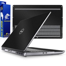 Armorsuit Black Carbon Skin Wrap Film for Dell Precision 7560 / 7550