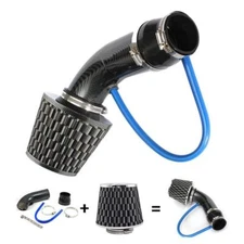 Black 3" Car Racing Cold Air Intake Filter Pipe Flow Hose Kit