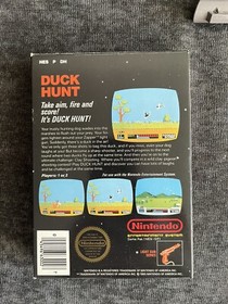 Tested Working Nintendo NES Duck Hunt 3-Screw Non-Hangtab Box w/ Official Zapper