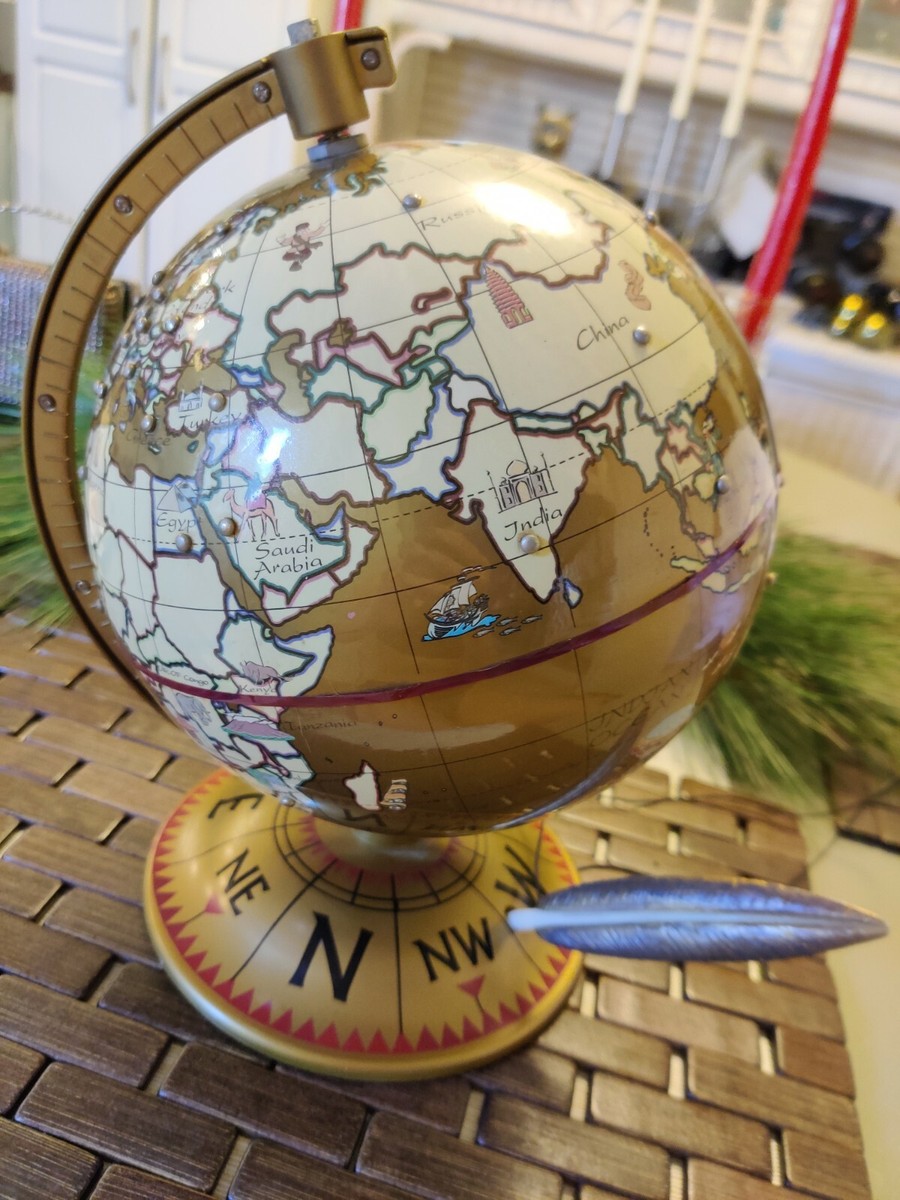 Rare! VTG 🌎 MR CHRISTMAS SEASONS GREETINGS WORLD TALKING GLOBE in