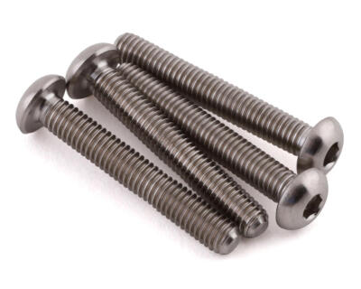 ProTek RC 3x22mm ''Grade 5'' Titanium Button Head Hex Screw (4) [PTK-T-5093]
