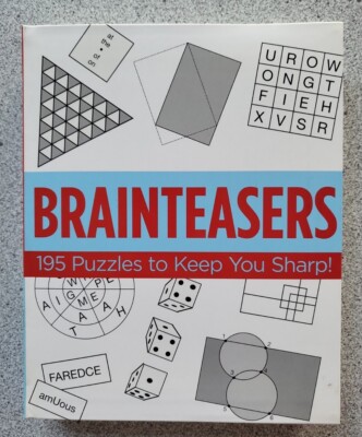 2008 BRAINTEASERS 195 puzzles to keep you sharp by Richards : New book w/ answer