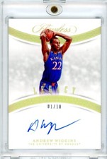 Andrew Wiggins 2021 Panini Flawless Collegiate Legacy Autograph 1/10