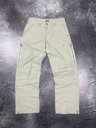 Vintage Dolce & Gabbana Y2K Baggy Cargo Pants Cream Men Size 46 / 30 / S