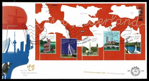 SG05 NETHERLANDS 2006 Two FDC's MS Beautiful Netherlands