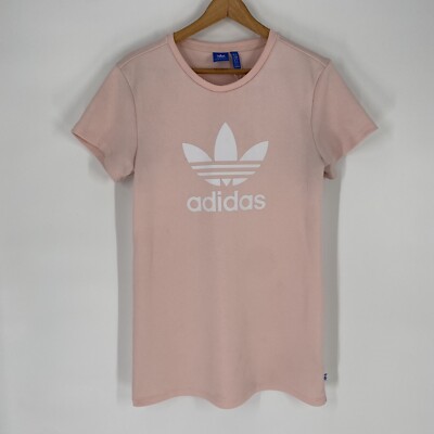 Adidas Originals Women's Pink Trefoil Logo T-Shirt Short Sleeve - Main Image