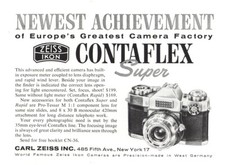 1959 Zeiss Ikon Contaflex Super Camera Vintage Print Ad