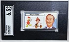1966 Lyons Maid Famous People #42 Walt Disney / Donald Duck Card SGC 6.5 EX-MT+