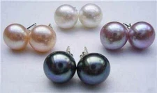 4pcs Freshwater Pearl Earrings Women Lady Party Fashion Jewelry Ear Studs Gifts